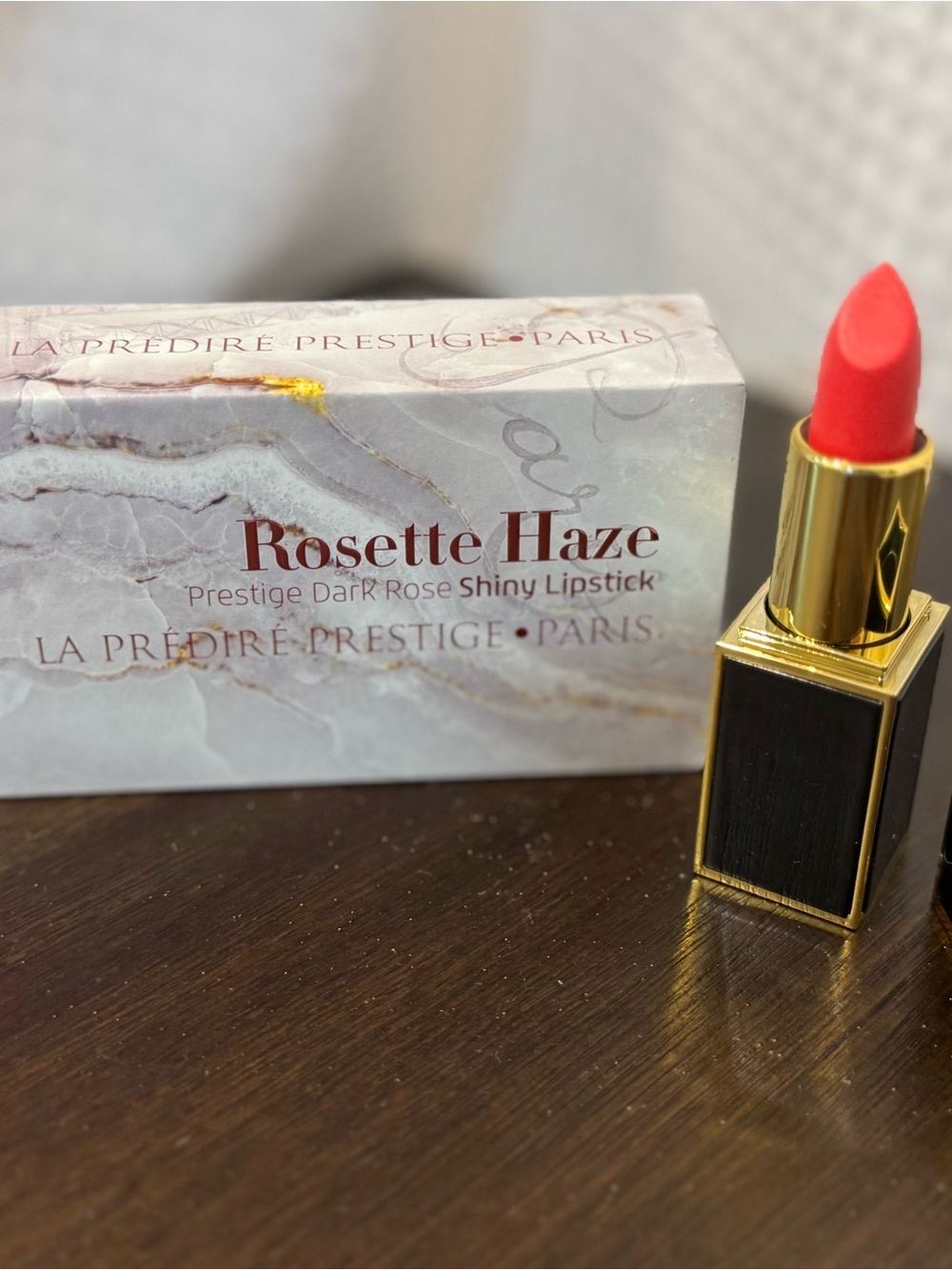 La Prédiré Prestige Paris Rosette Haze Dark Rose Shiny Lipstick